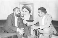 051214-201مصاحبه مهندس غرضی با خبرنگار تلویزیون ایران در فرودگاه--1364.3.12-( )