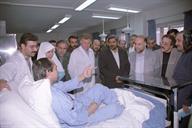 059704-208-افتتاح بخش جراحی قلب باز توسط مهندس زنگنه و دکتر فرهادی وزیر بهداشت-محسنی--1376.11.26