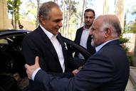 دیدار وزیر نفت بیژن زنگنه با محمد بن حمد الرحمی وزیر نفت عمان 940630 (3)