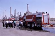 آزمایش ماشینهای آتش نشانی جدید در پالایشگاه نفت تهران-عبدالرضا محسنی (1)