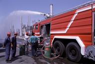 آزمایش ماشینهای آتش نشانی جدید در پالایشگاه نفت تهران-عبدالرضا محسنی (3)