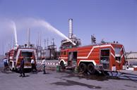 آزمایش ماشینهای آتش نشانی جدید در پالایشگاه نفت تهران-عبدالرضا محسنی (5)
