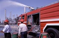 آزمایش ماشینهای آتش نشانی جدید در پالایشگاه نفت تهران-عبدالرضا محسنی (6)