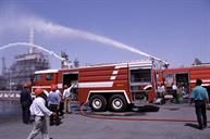آزمایش ماشینهای آتش نشانی جدید در پالایشگاه نفت تهران-عبدالرضا محسنی (7)