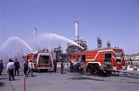 آزمایش ماشینهای آتش نشانی جدید در پالایشگاه نفت تهران-عبدالرضا محسنی (13)