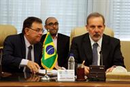 دیدار آرماندو مونتیرو وزیر توسعه و تجارت برزیل با بیژن زنگنه وزیر نفت 5 آبان 1394 (86)