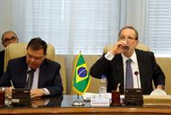 دیدار آرماندو مونتیرو وزیر توسعه و تجارت برزیل با بیژن زنگنه وزیر نفت 5 آبان 1394 (92)
