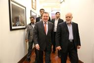 دیدار گرهارد شرودر صدر اعظم پیشین آلمان با بیژن زنگنه وزیر نفت 22-10-1394 (15)