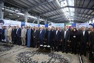 افتتاح پتروشیمی مهاباد توسط حسن روحانی رئیس جمهور و بیژن زنگنه وزیر نفت 95.3.11 رشیدی مقدم (2)