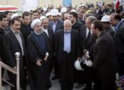افتتاح پتروشیمی ایلام توسط حسن روحانی رئیس جمهور و بیژن زنگنه وزیر نفت 93.2.17 (2)