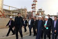 افتتاح پتروشیمی ایلام توسط حسن روحانی رئیس جمهور و بیژن زنگنه وزیر نفت 93.2.17 (8)